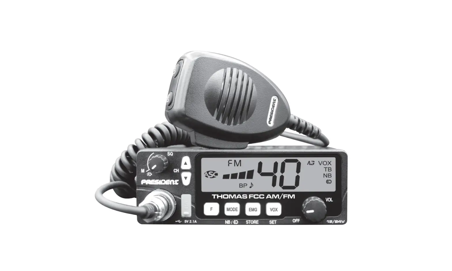 President Thomas Fcc Am-fm Cb Radio Owner's Manual