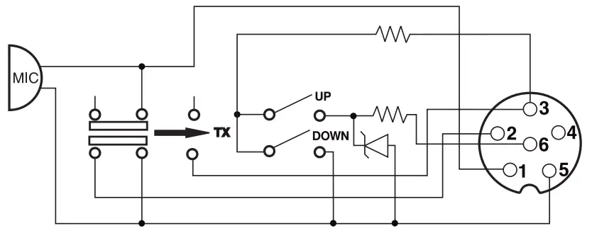 6-PIN MICROPHONE PLUG