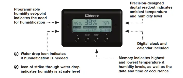 D Addario PW HTS Hygrometer Humidity and Temperature Sensor