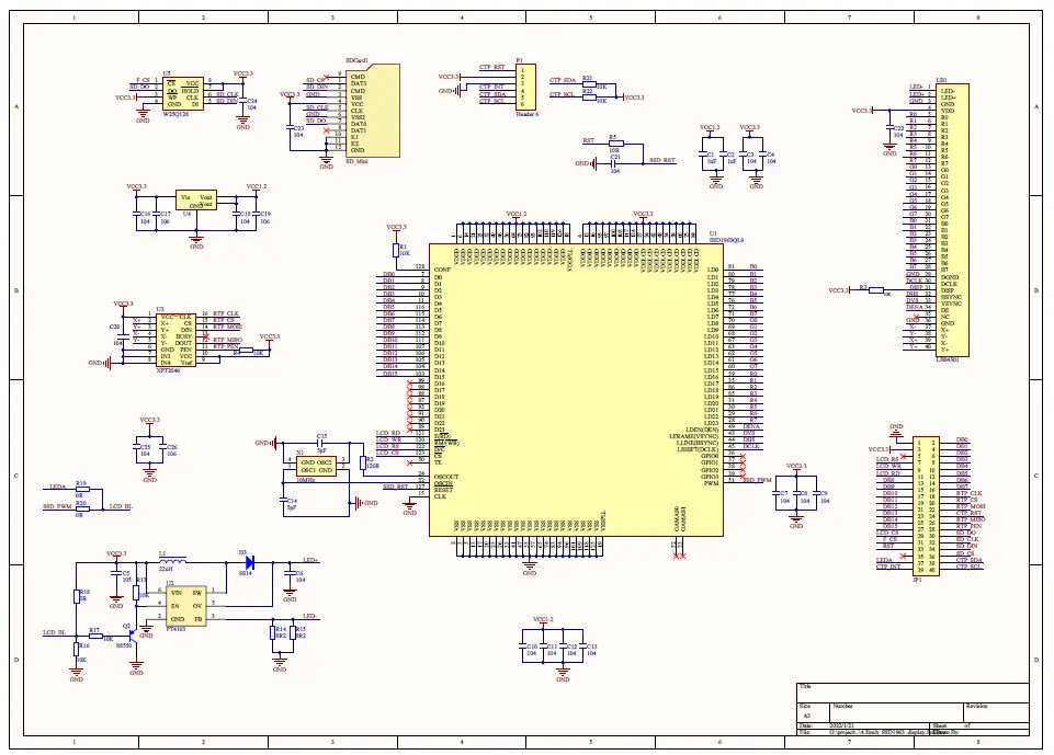 Surenoo SMC0430A-800480 Series MCU Interface TFT LCD Module 3