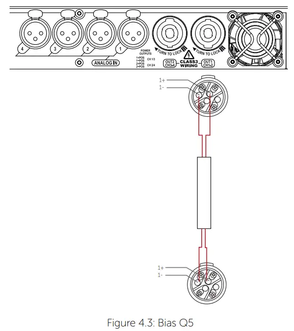 Bias Q5 speakONTM wiring