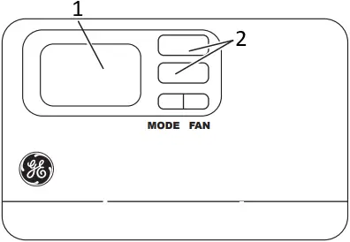 GE APPLIANCES RAK150VF2 Digital Wall Thermostat A1