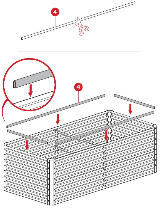 bcp SKY6000 Series Metal Raised Garden Bed - Fig 9