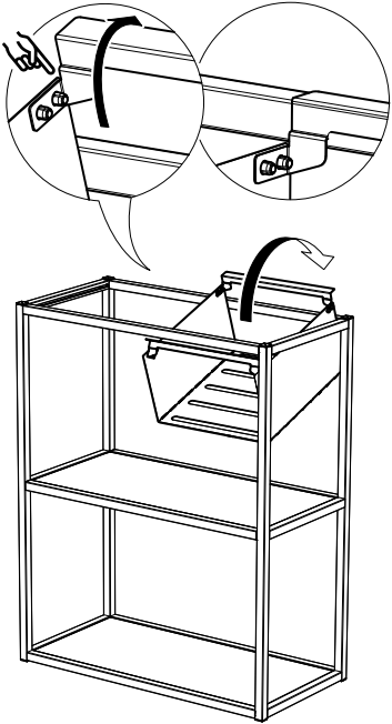 IKEA 405.145.59 ENHET Hanging Shelf Insert B11