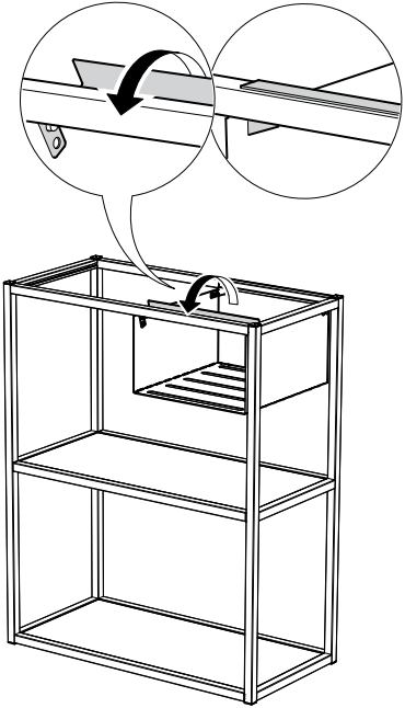 IKEA 405.145.59 ENHET Hanging Shelf Insert B12