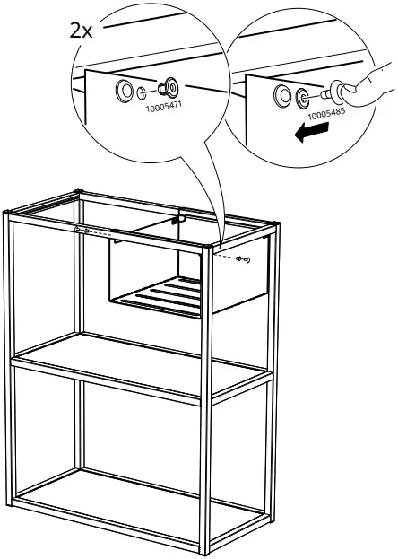 IKEA 405.145.59 ENHET Hanging Shelf Insert B13