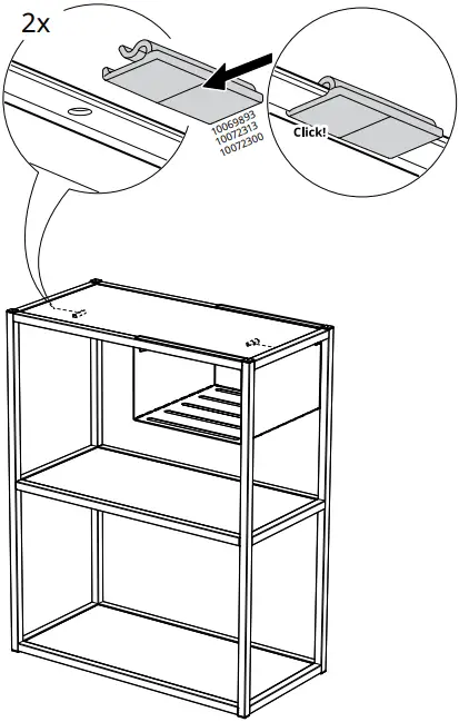 IKEA 405.145.59 ENHET Hanging Shelf Insert B15
