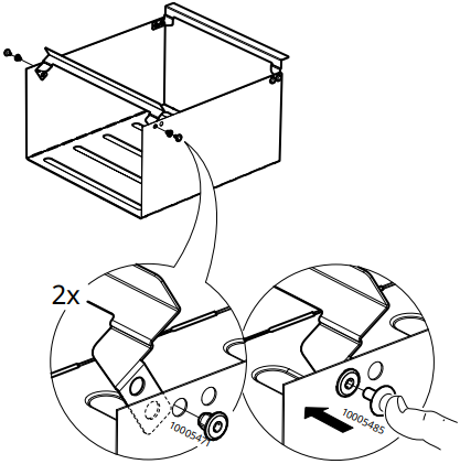 IKEA 405.145.59 ENHET Hanging Shelf Insert B7