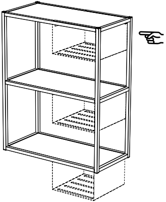 IKEA 405.145.59 ENHET Hanging Shelf Insert B8