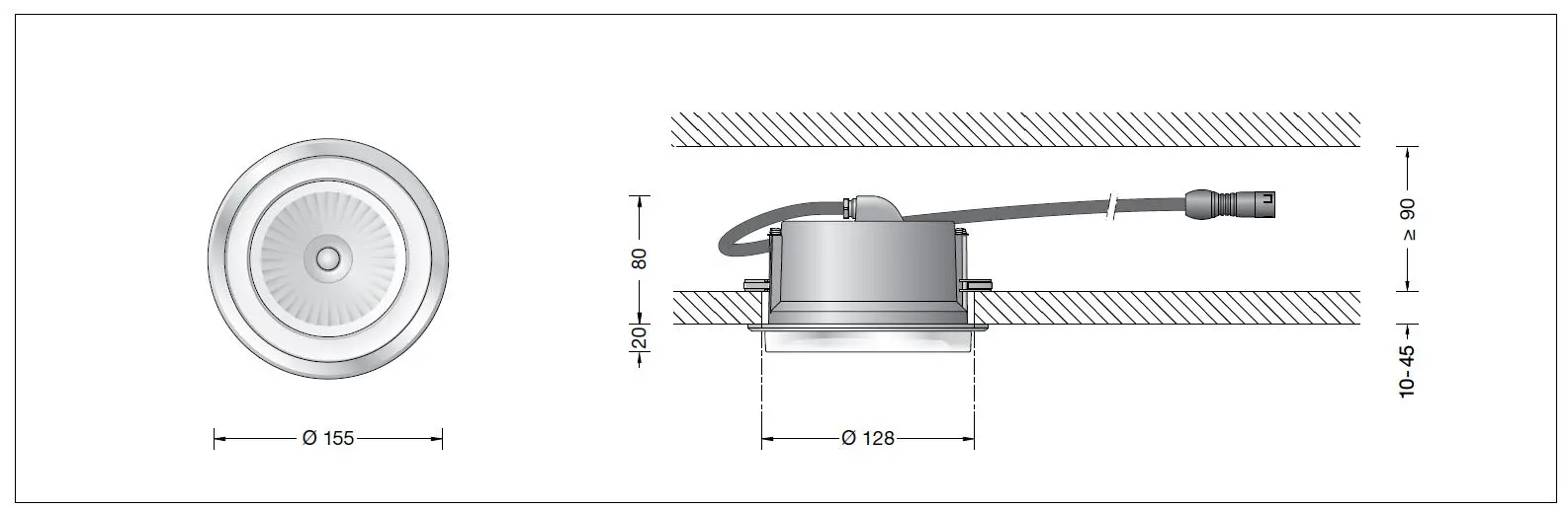 BEGA-50003-1-LED-Recessed-Ceiling-Downlight-for-Indoor-Use-FIG-1