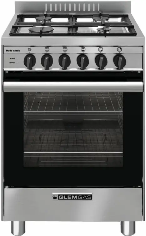 EMILIA GB534GE Glem 53cm Freestanding Dual Fuel Oven