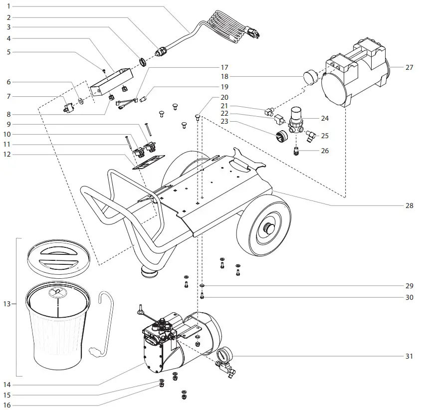 TITAN 0508074A AIR COAT Air Assisted Airless Spray System - Parts List