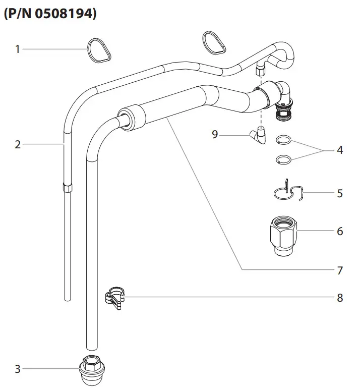 TITAN 0508074A AIR COAT Air Assisted Airless Spray System - Suction Set