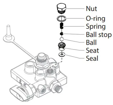 TITAN 0508074A AIR COAT Air Assisted Airless Spray System - valve body