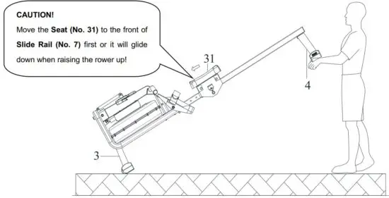 FIG 13 MOVING THE ROWER
