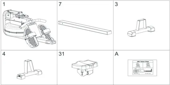 FIG 2 PRE-ASSEMBLY CHECK LIST