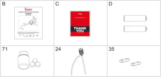 FIG 3 PRE-ASSEMBLY CHECK LIST