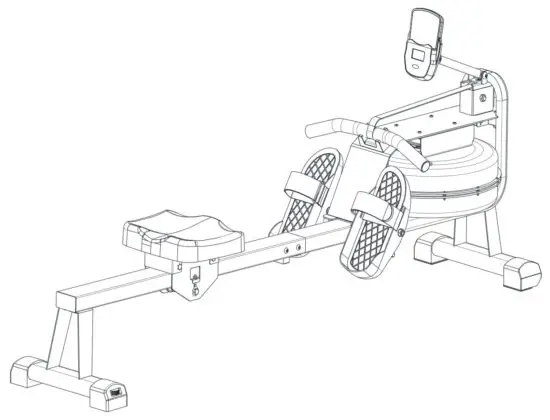 SUNNY SF-RW522073 Hydro Water Rowing Machine