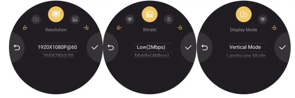 RGBlink TAO 1mini All In One Live Streaming Codec - Users can also set Resolution