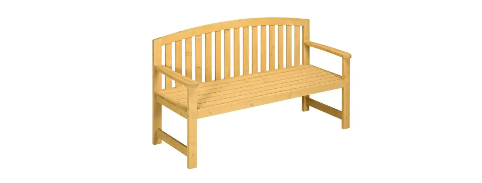 Outsunny 84b-634v00og 2 Seat Wood Garden Bench Instruction Manual
