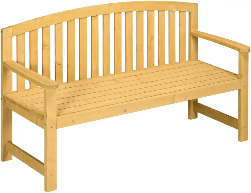 Outsunny 84B-634V00OG 2 Seat Wood Garden Bench