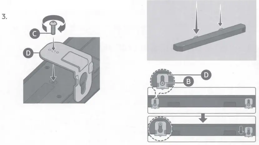 SAMSUNG HW Q600C Soundbar - INSTALLING THE WALL MOUNT 3
