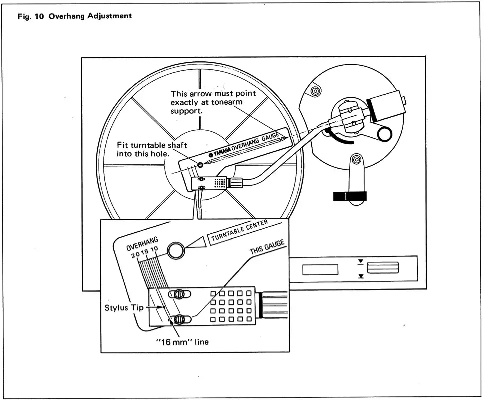 YAMAHA YP B2 Belt Drive Turntable - FIGURE 12