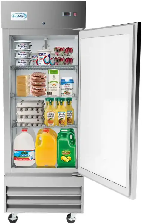 Koolmore R29-1SS Commercial Stainless Steel Solid Half Door Reach In Refrigerator User Manual