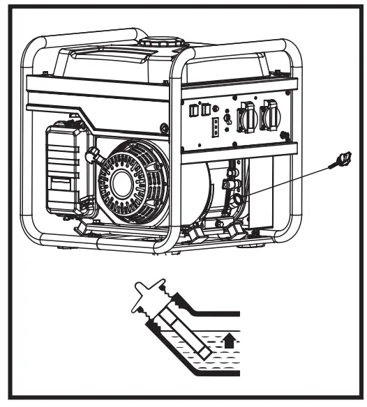 KING 3000W Rated Power Inverter Generator - Fuel tank