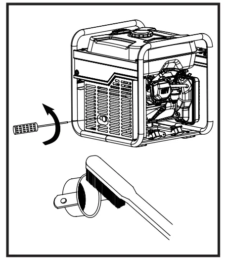 KING 3000W Rated Power Inverter Generator -MUFFLER SCREEN