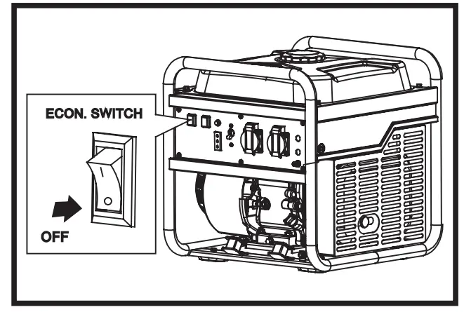 KING 3000W Rated Power Inverter Generator - NDICATOR LIGHT