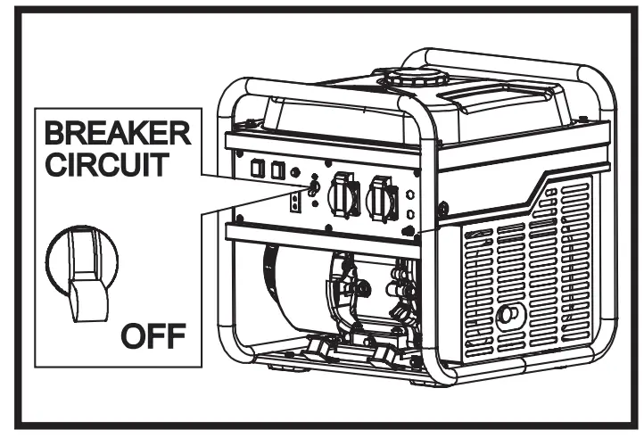 KING 3000W Rated Power Inverter Generator -breaker