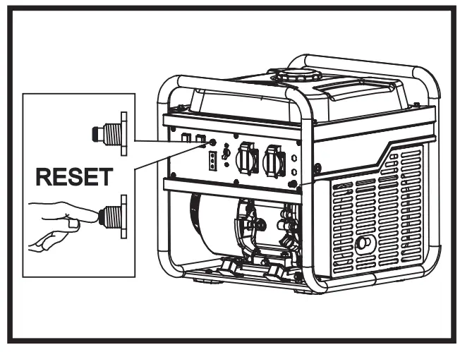 KING 3000W Rated Power Inverter Generator -restarting engine