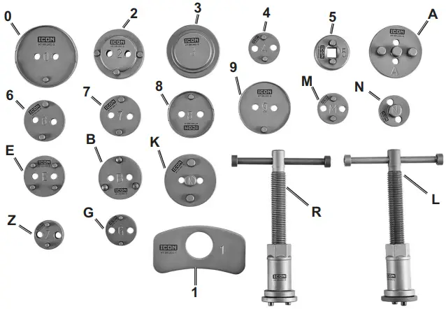 ICON 58117 Master Brake Caliper Set a3