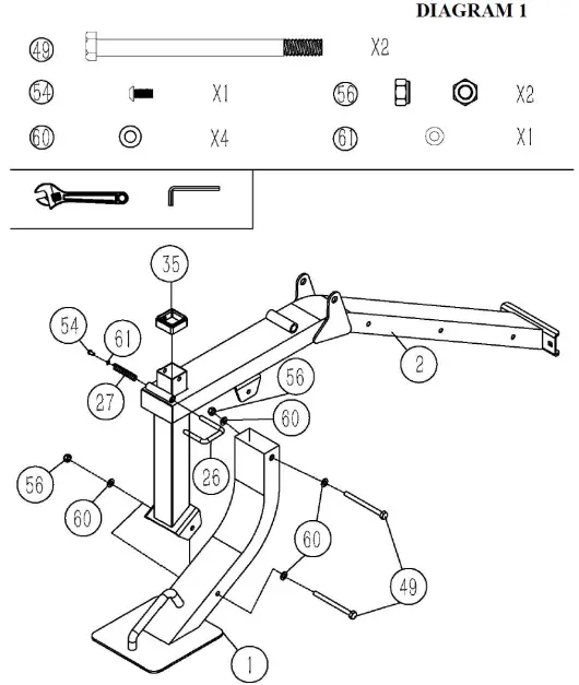 Trekkrunner HG-SM3110 Including Leg Extension-Curl and Arm Curl Attachments-FIG5