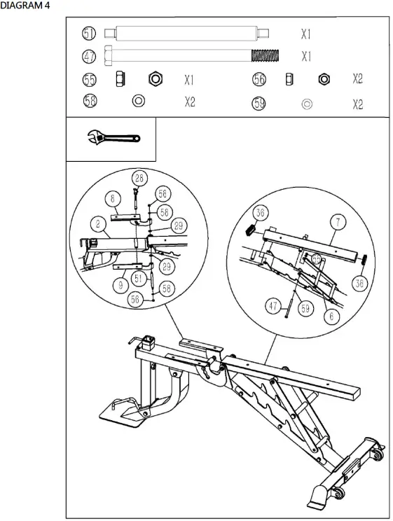 Trekkrunner HG-SM3110 Including Leg Extension-Curl and Arm Curl Attachments-FIG8