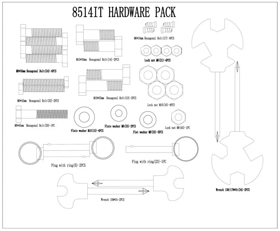 8514IT HARDWARE PACK