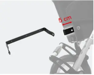 medifab 2563 0006 191 Rigid Lightweight Stroller - Bracket