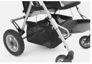 medifab 2563 0006 191 Rigid Lightweight Stroller - Storage Options