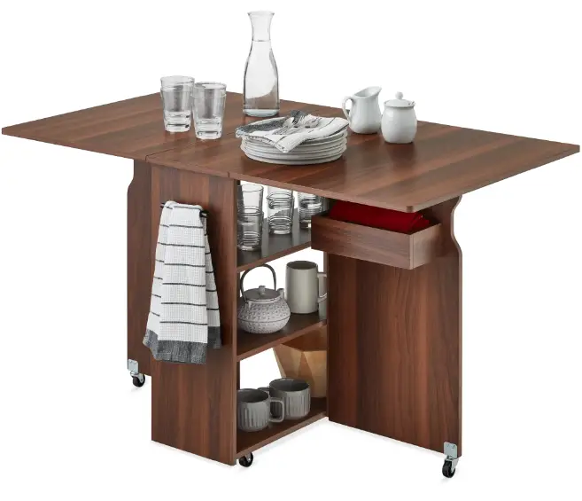 bcp SKY6581 Mobile Dining Table