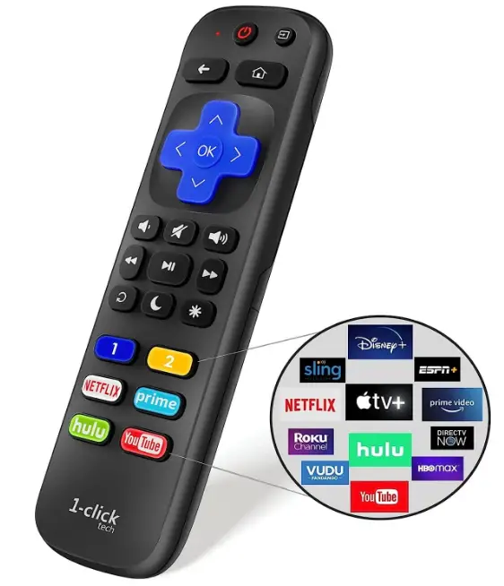 1-clicktech RT-AE07 Remote for Roku TV-product