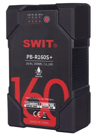 SWIT Electronics PB-R160S+ 160Wh Heavy Duty IP54 Battery