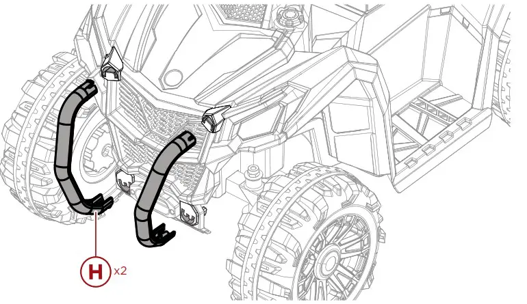 bcp SKY6818 6V Kids Ride On ATV 4 Wheeler - PRODUCT ASSEMBLY 10