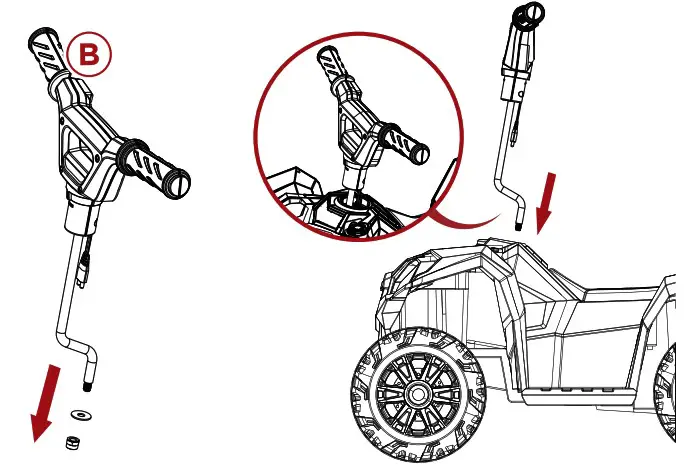 bcp SKY6818 6V Kids Ride On ATV 4 Wheeler - PRODUCT ASSEMBLY 8