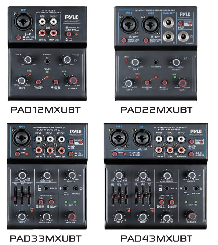 PYLE PAD33MXUBT Wireless BT Streaming Mini Audio