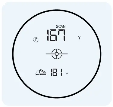 Shot Scope Pro L2 Laser Rangefinder - Display2
