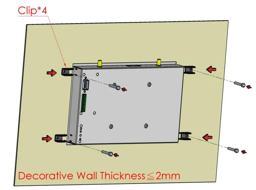 Clips Mounting Illustration
