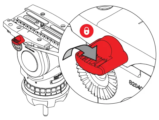 sachtler S2069 0001 FSB 8 Mk II Fluid Head - Firmly lock