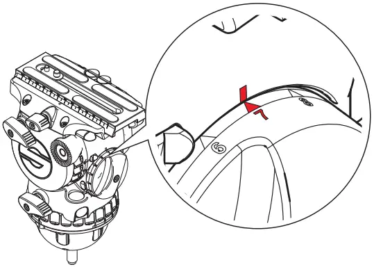 sachtler S2069 0001 FSB 8 Mk II Fluid Head - counterbalance adjustment