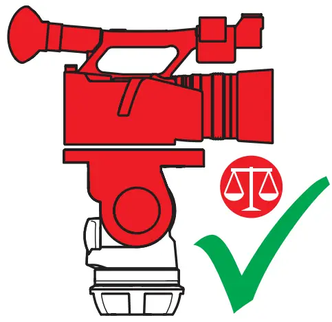 sachtler S2069 0001 FSB 8 Mk II Fluid Head - horizontal position